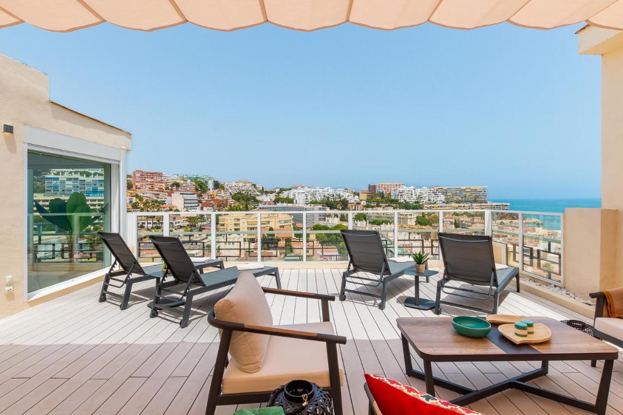 Crystalline View'S Of Carihuela - 3 Bedrooms Penthouse 托雷莫利诺斯 外观 照片